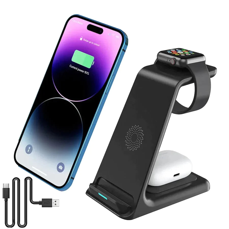 3 in 1 Wireless Charger - Iphone - Airpods - Watch